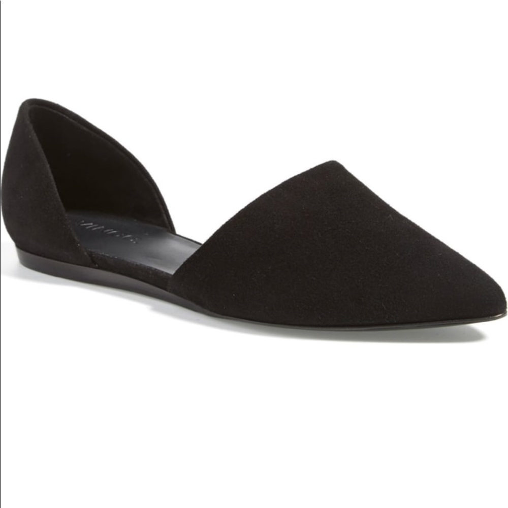 Vince flats in black suede - D’Orsay